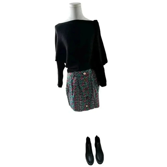 Y2K Floral Micro Mini Skirt Sz‎ S Coquette Cottagecore Preppy Vibes - Picture 12 of 14